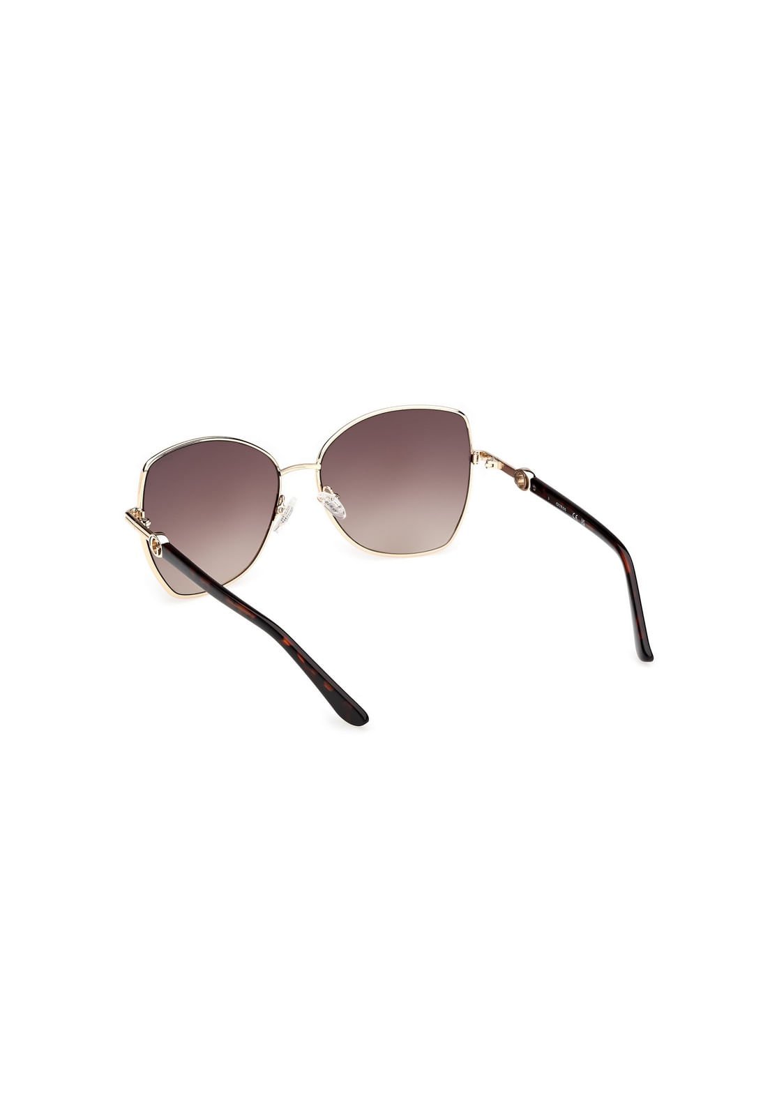 Óculos de Sol Borboleta Metal Dourado Dourado 3