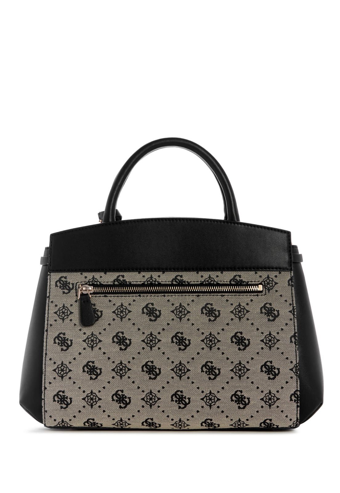 Bolsa Melinda Logo Tri Comp Satchel Preto Preto 3