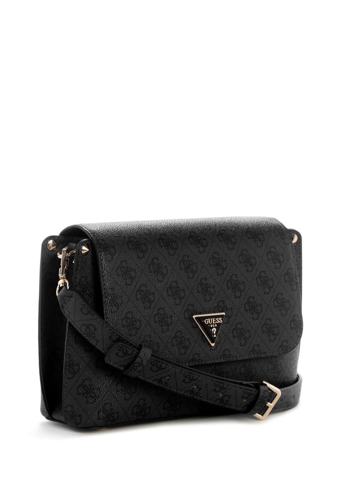Bolsa Meridian Ii Flap Crossbody Preto Preto 2