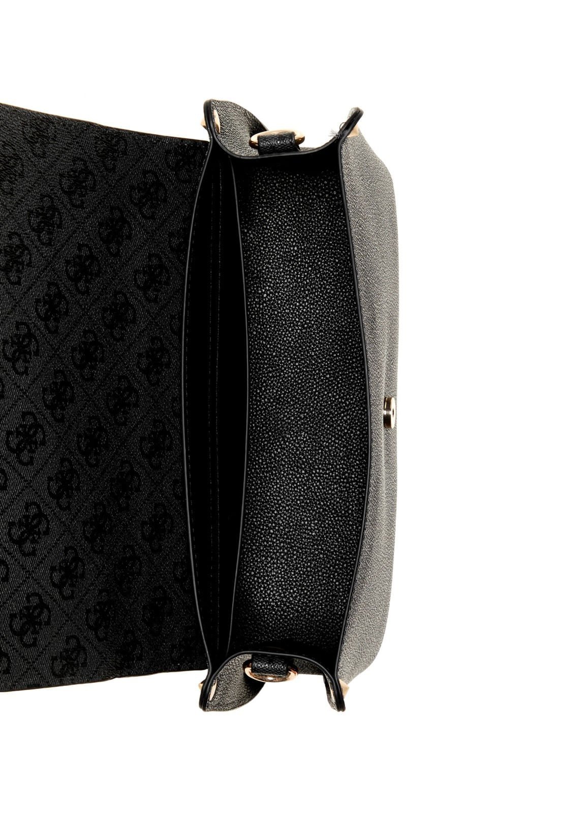 Bolsa Meridian Ii Flap Crossbody Preto Preto 4