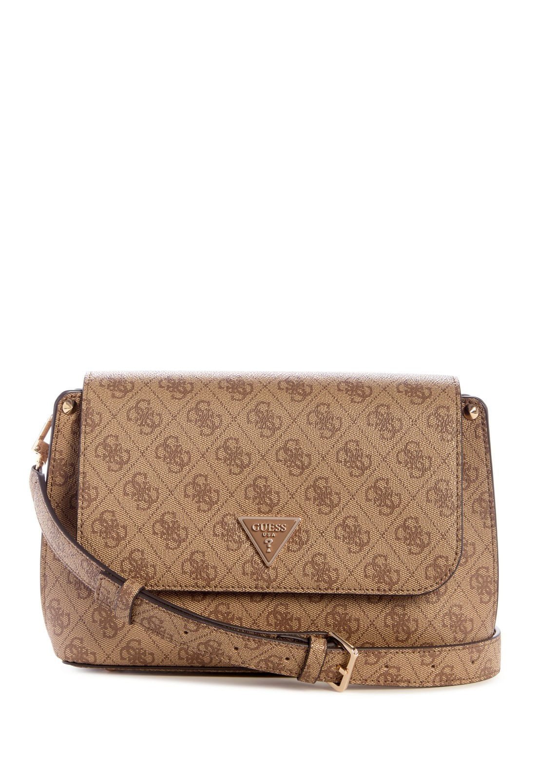 Bolsa Meridian Ii Flap Crossbody Bege