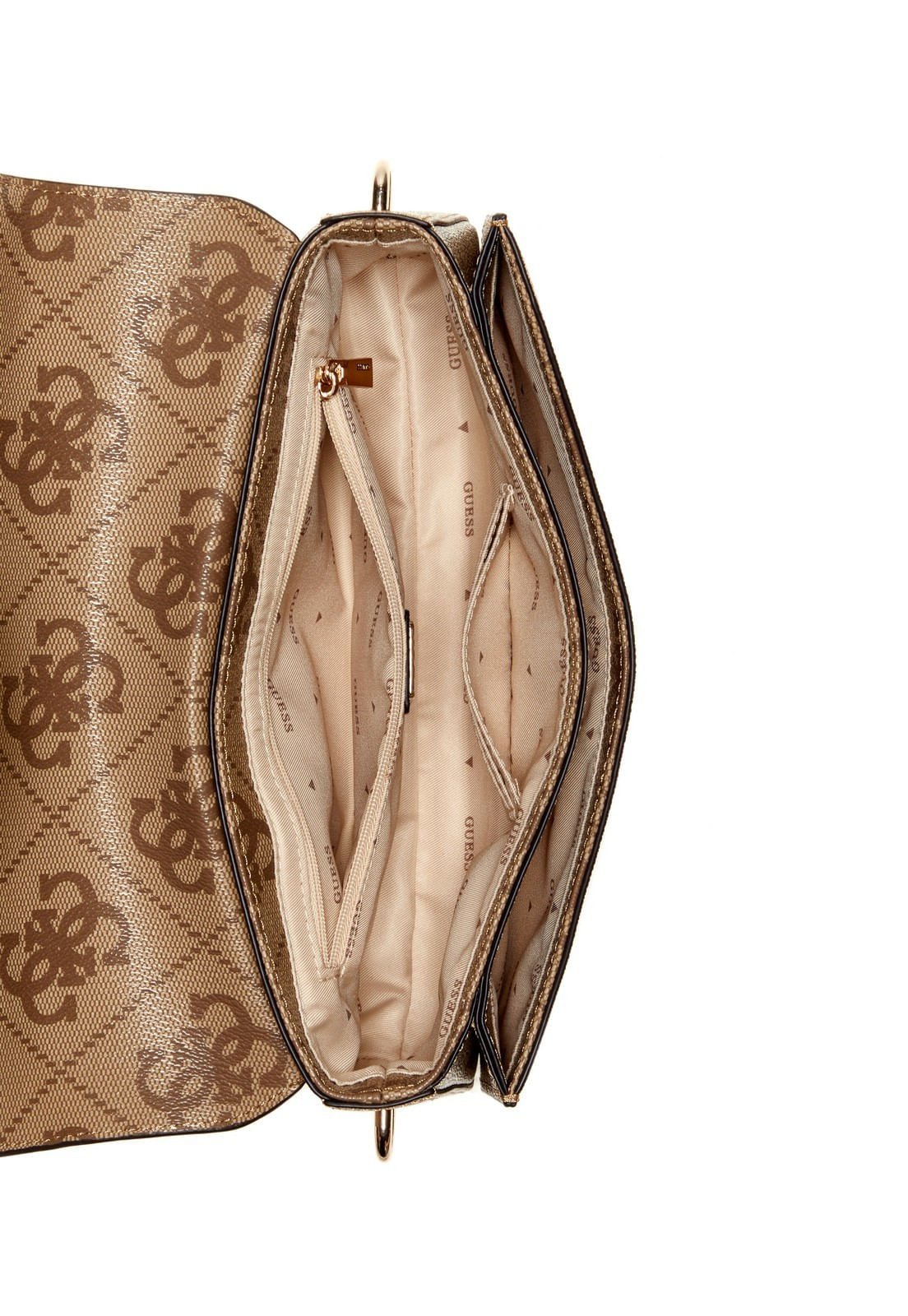 Bolsa Sadie Flap Shoulder Bag Bege Bege 4