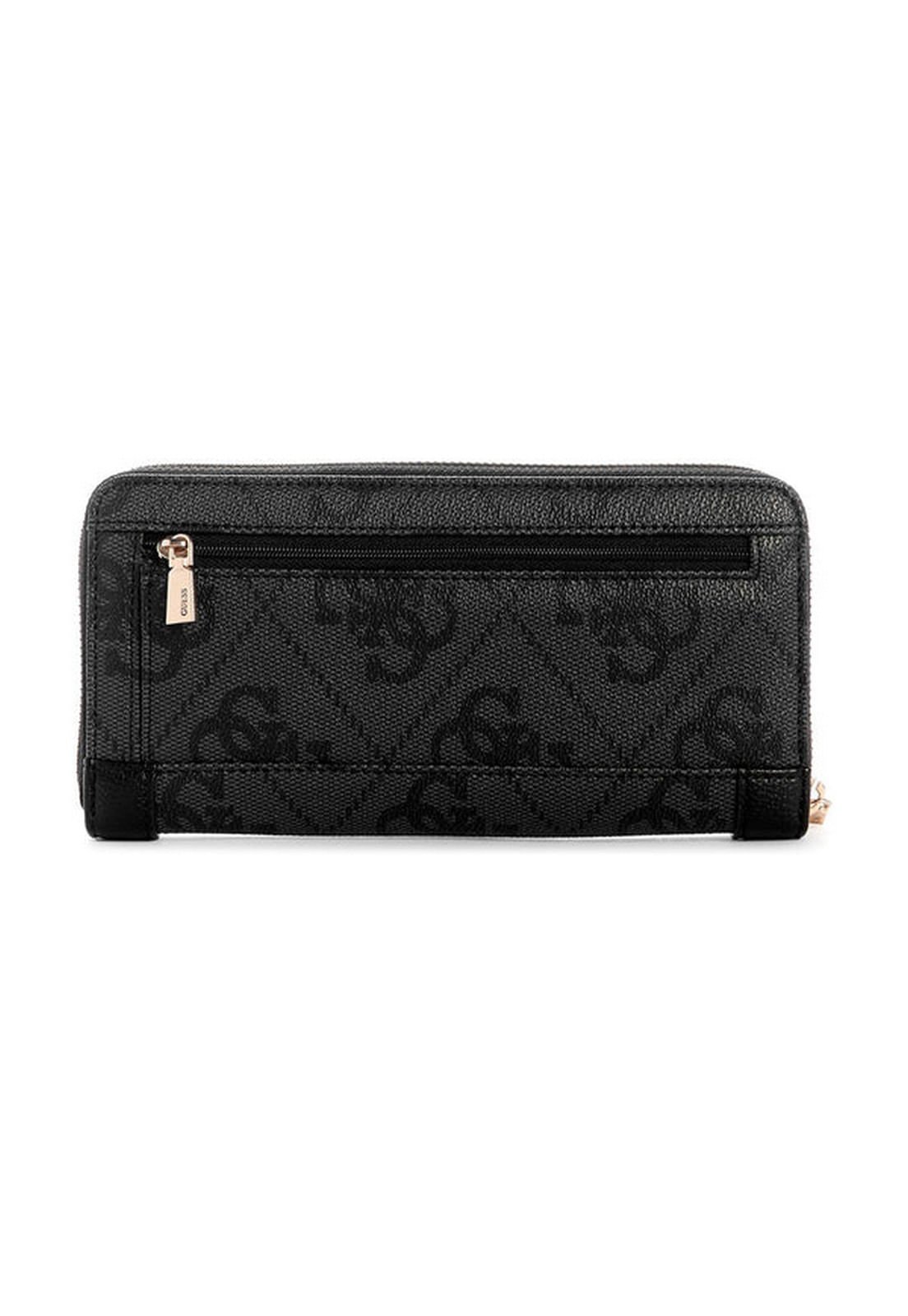 Carteira Karnilla Logo Slg Lrg Zip Preto Preto 2