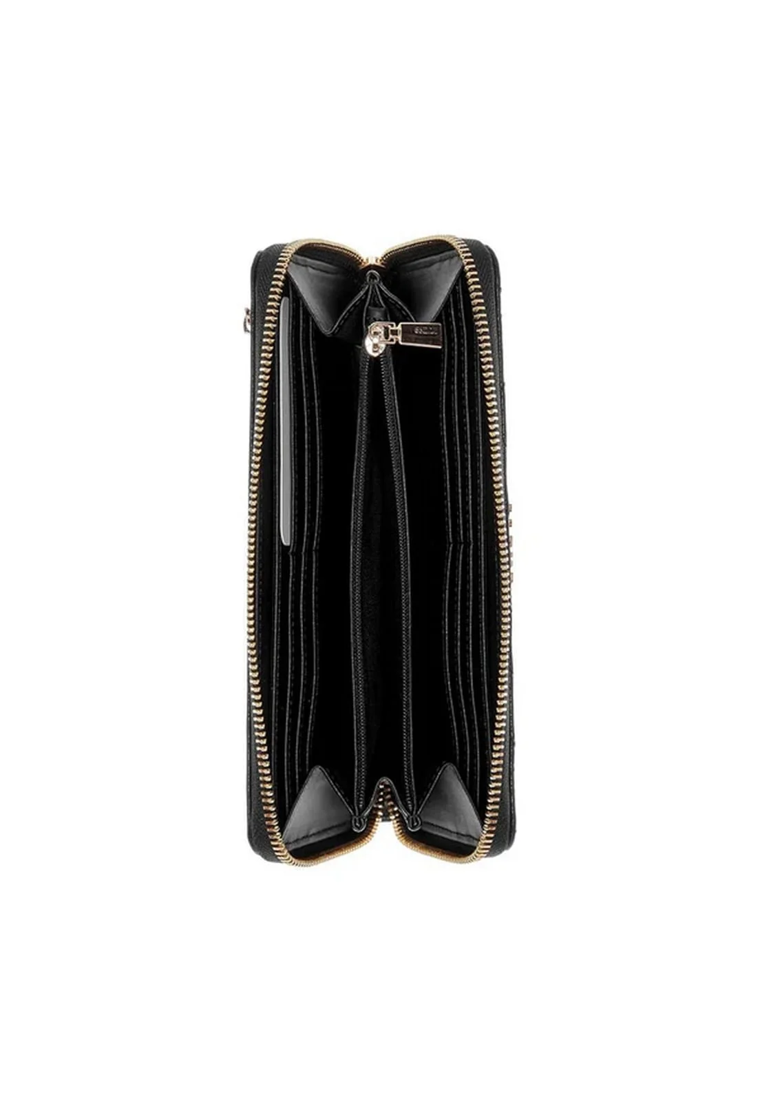 Carteira Karnilla Logo Slg Lrg Zip Preto Preto 3