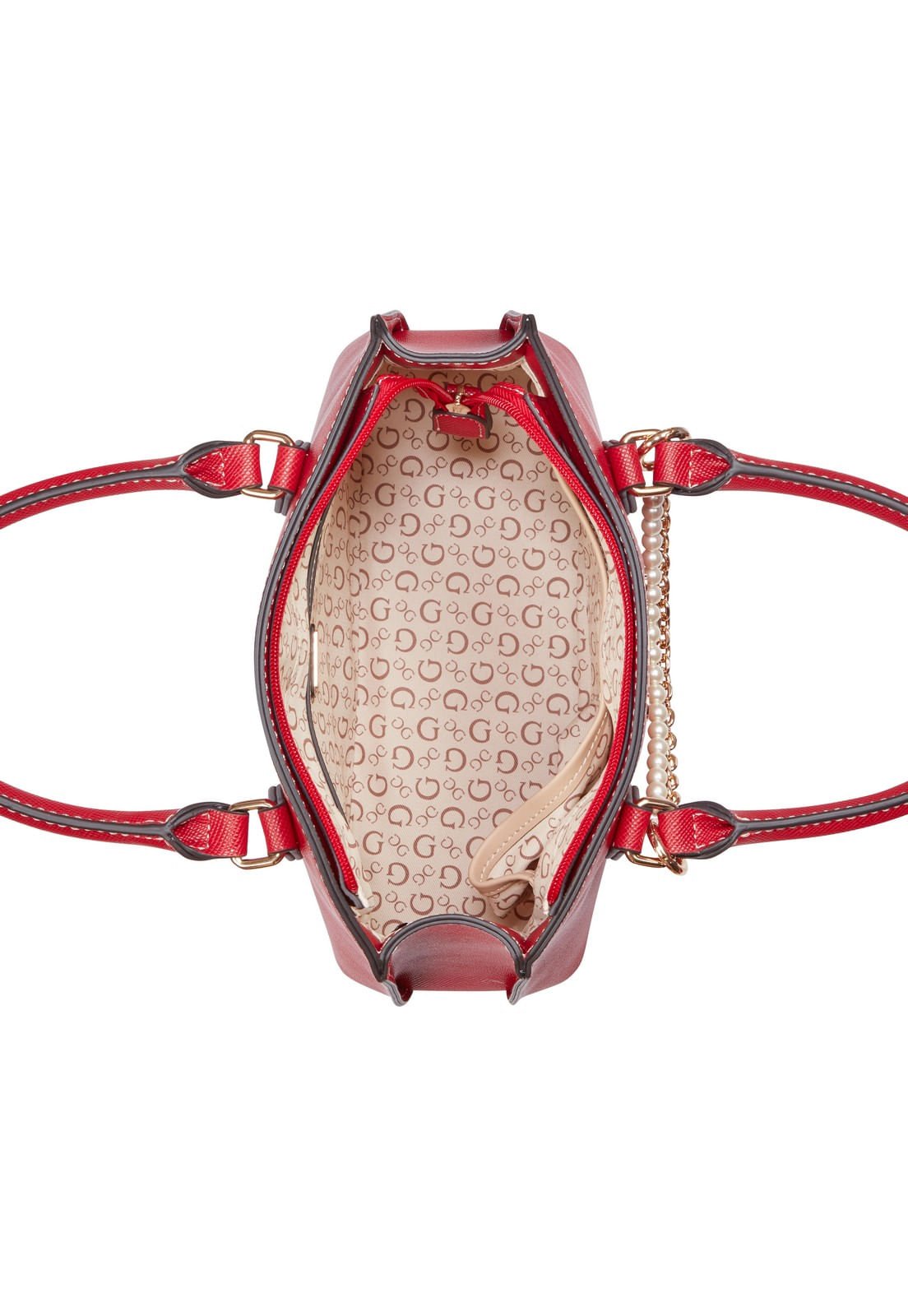 Bolsa Jeanine Satchel Vermelho Vermelho 4