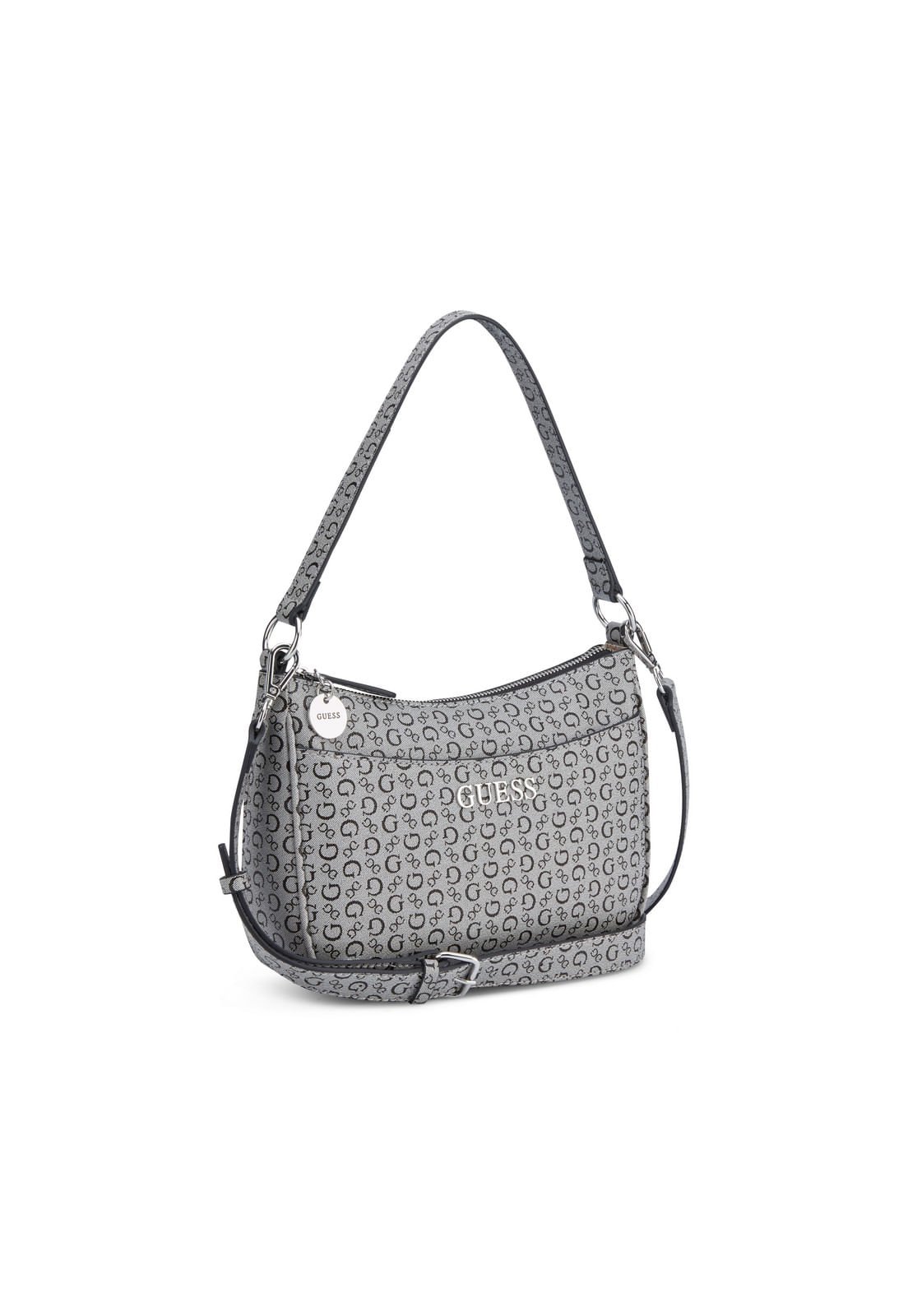 Bolsa Mini Granby Crossbody Top Zip Preto Cinza 2