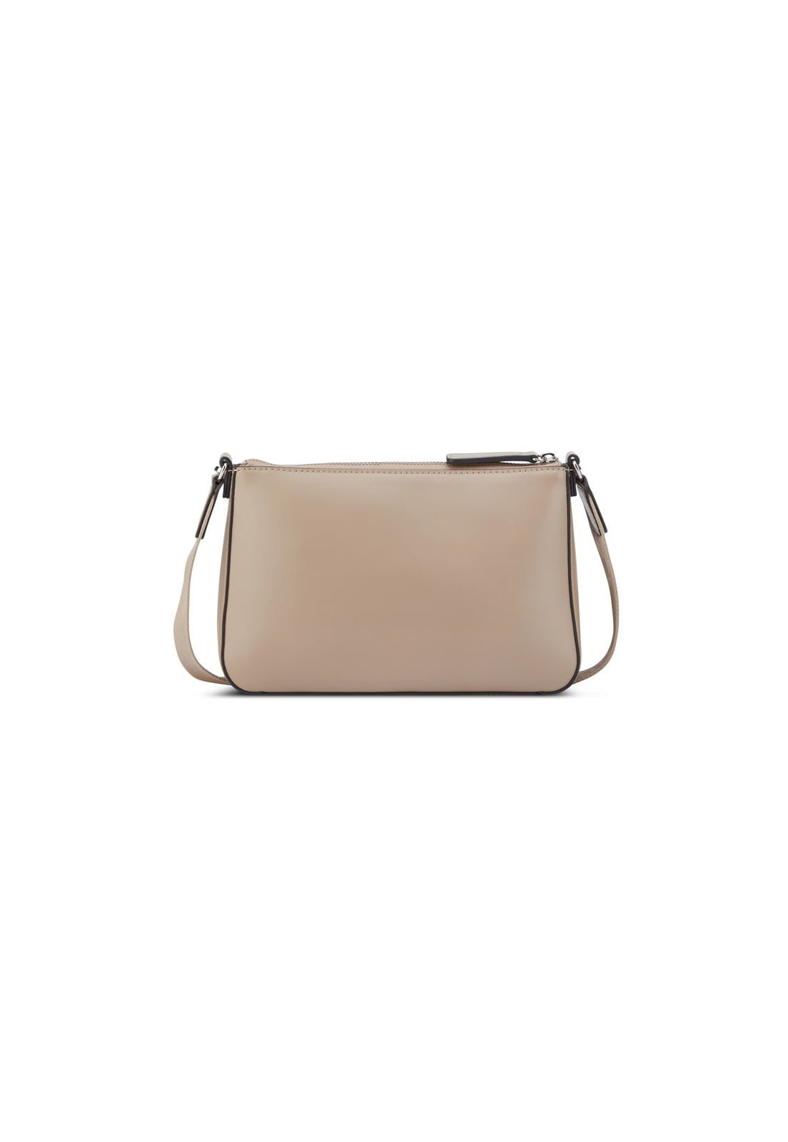 Bolsa Mini Fiora Top Zip Cinza Bege 3