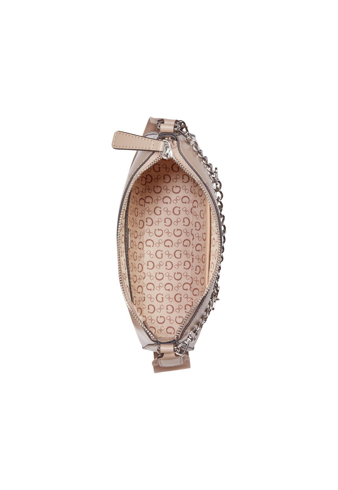 Bolsa Mini Fiora Top Zip Cinza Bege 4