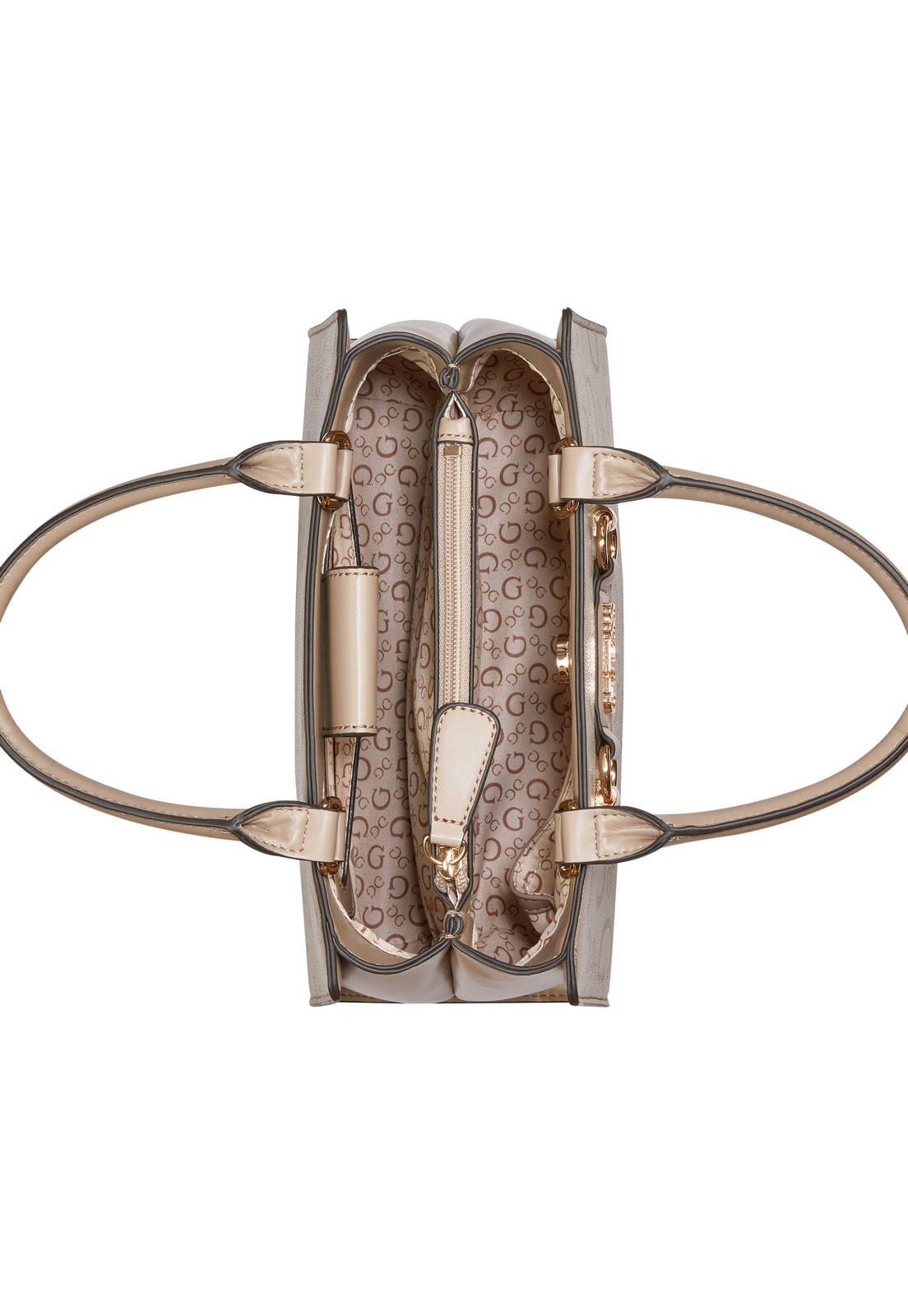 Bolsa Lacy Satchel Bege Bege 4