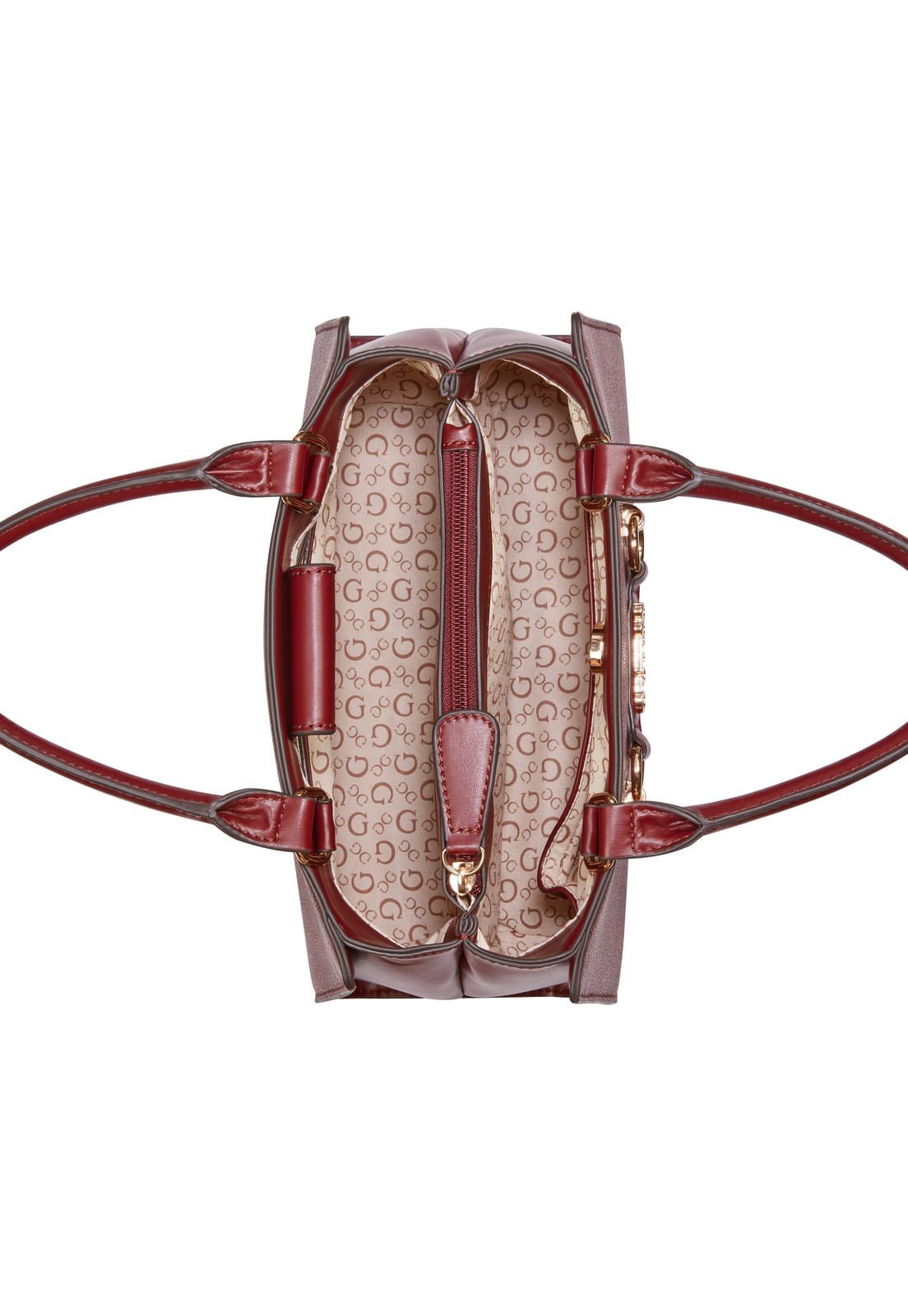 Bolsa Lacy Satchel Vinho Vinho 4