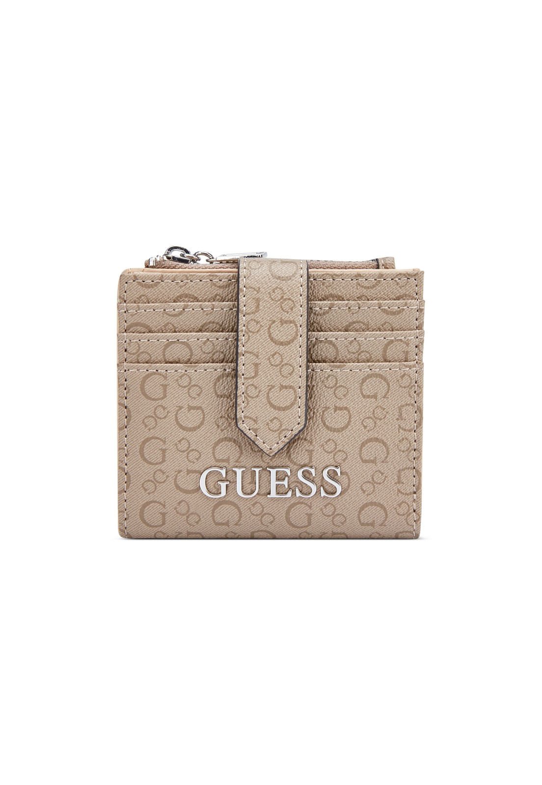 Carteira Abbas Slg Credit Card Case Marrom Claro