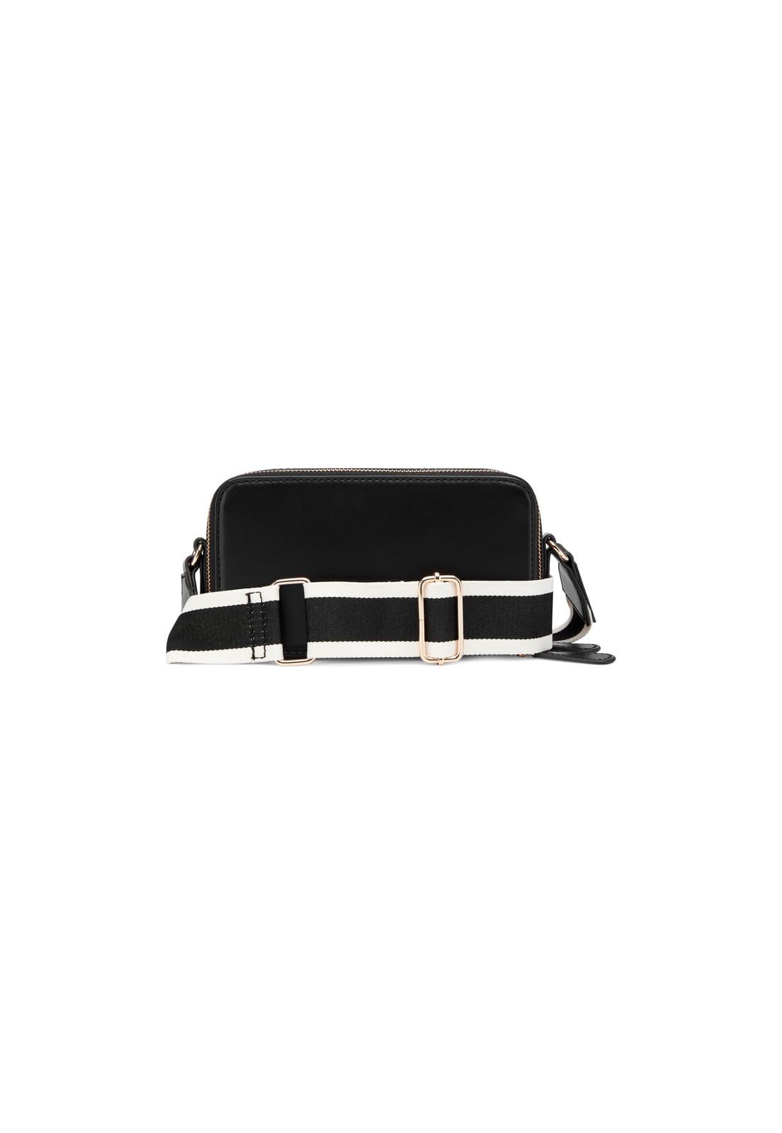 Bolsa Mini Carrara Crossbody Top Zip Preto Preto 3