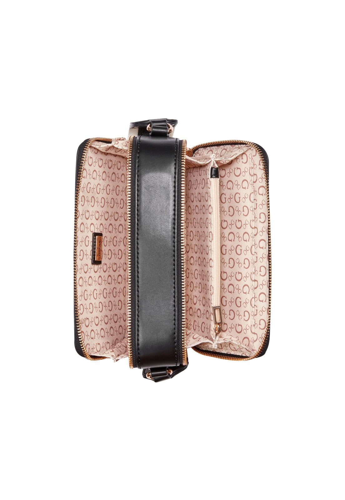 Bolsa Mini Carrara Crossbody Top Zip Preto Preto 4