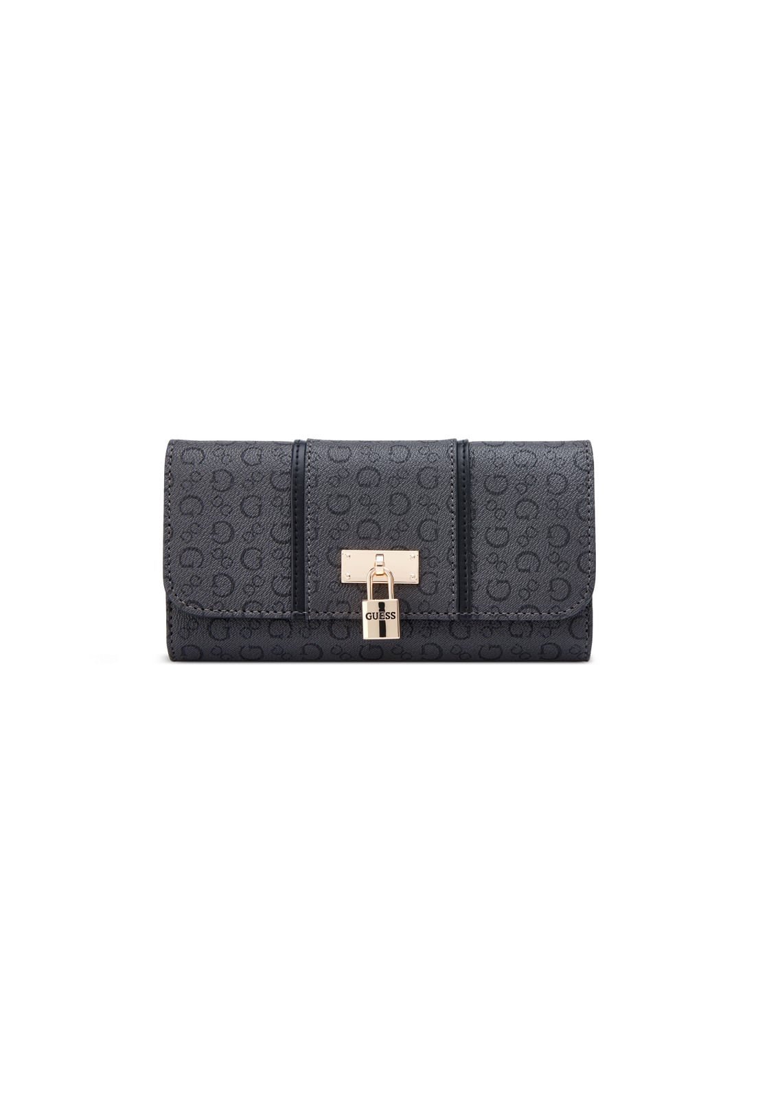 Carteira Emberly Slg Slim Clutch Cinza Escuro
