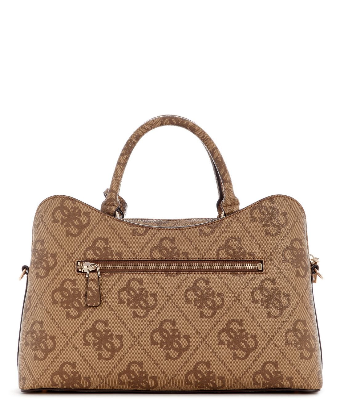 Bolsa Janie Logo Girlfriend Satchel Bege Bege 3