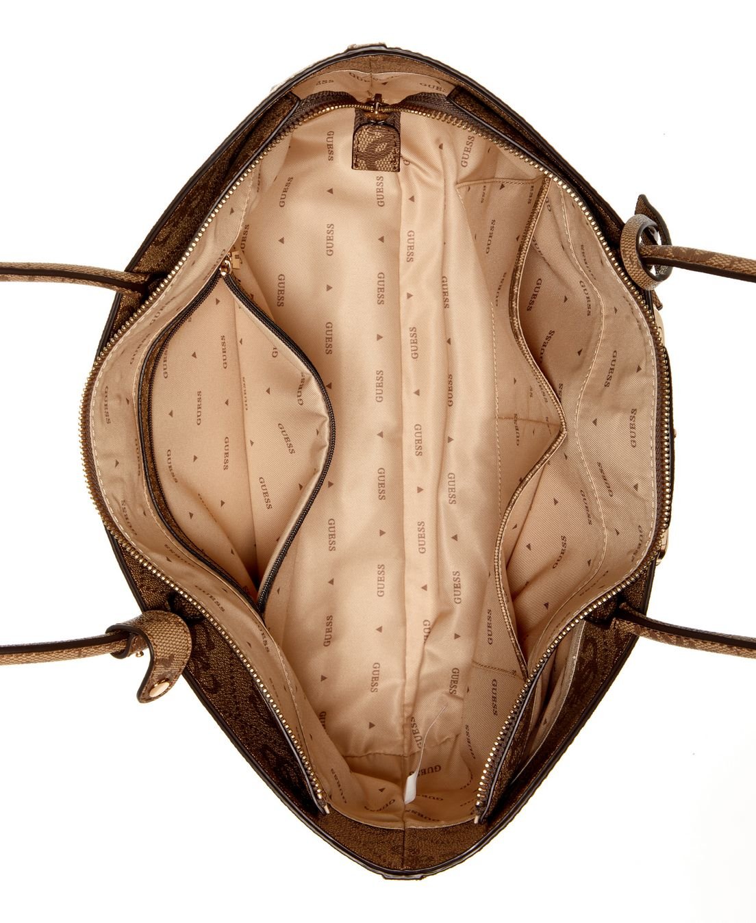 Bolsa Janie Logo Girlfriend Carryall Bege Bege 4