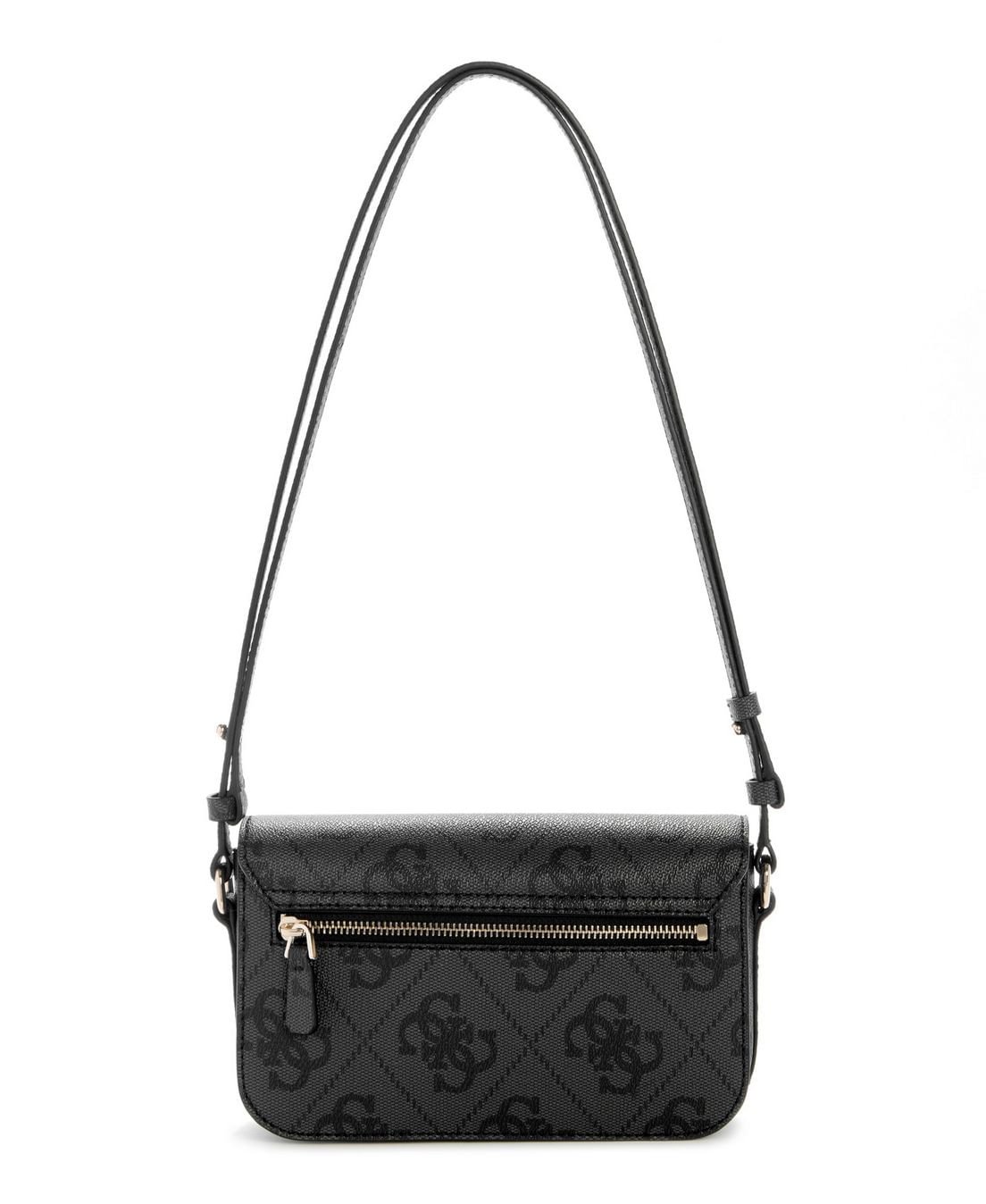 Bolsa Janie Logo Transversal Flap Bege Bege 3