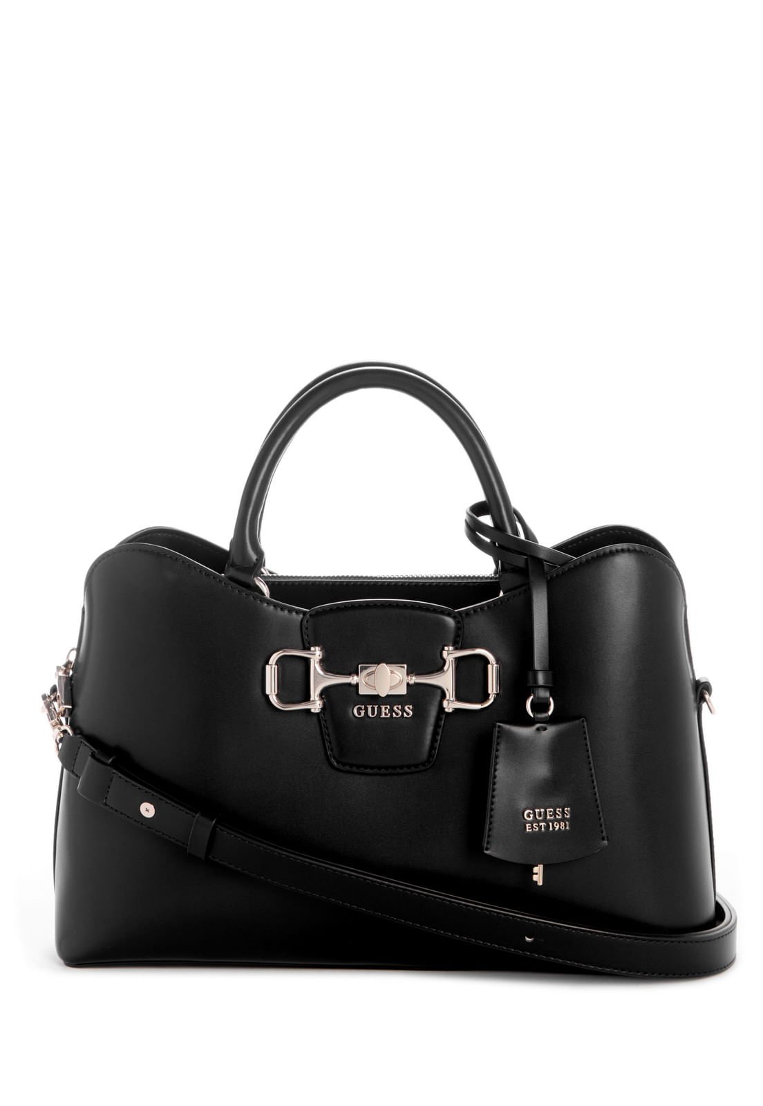 Bolsa Janie Girlfriend Satchel Preto