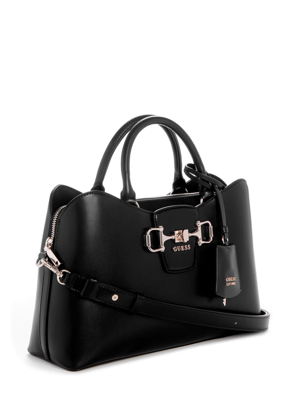 Bolsa Janie Girlfriend Satchel Preto Preto 2