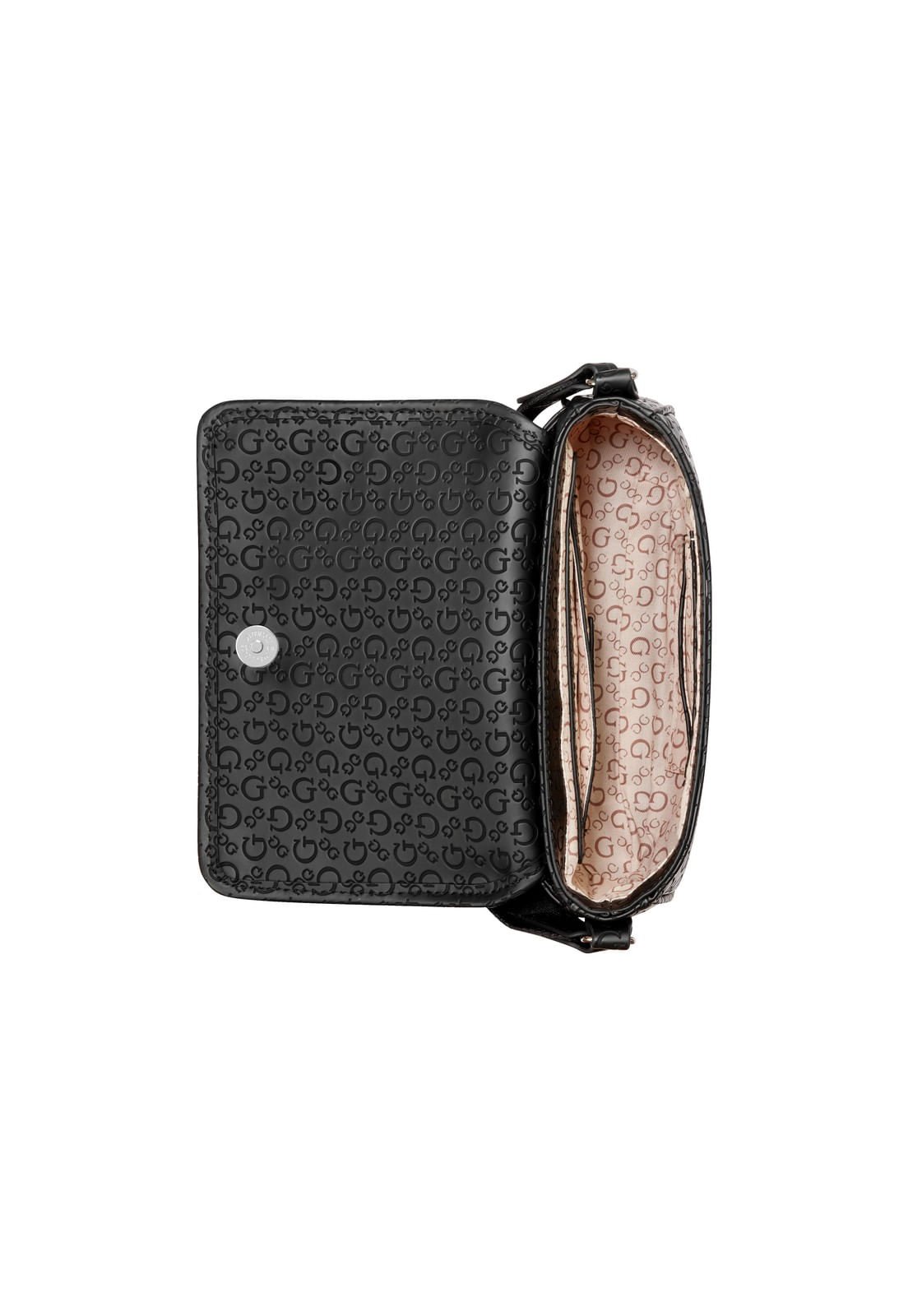 Bolsa Viviette Mini Crossbody Flap Preto Preto 4
