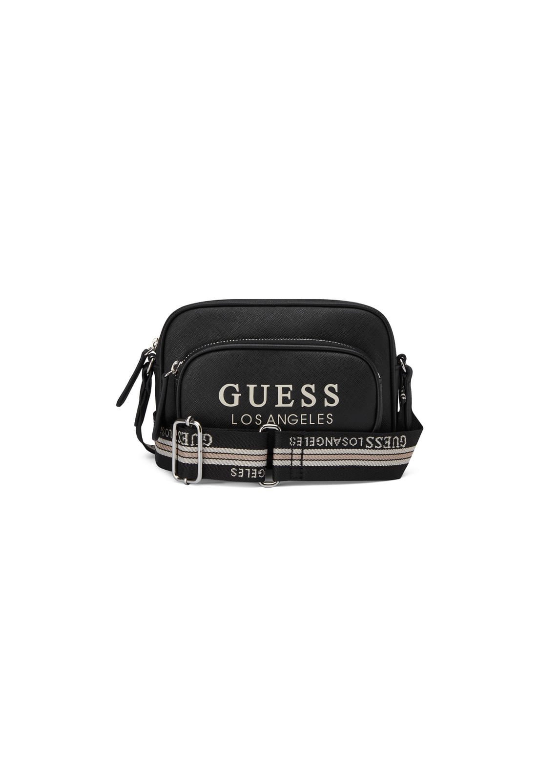 Bolsa Joella Mini Double Zip Transversal Preto