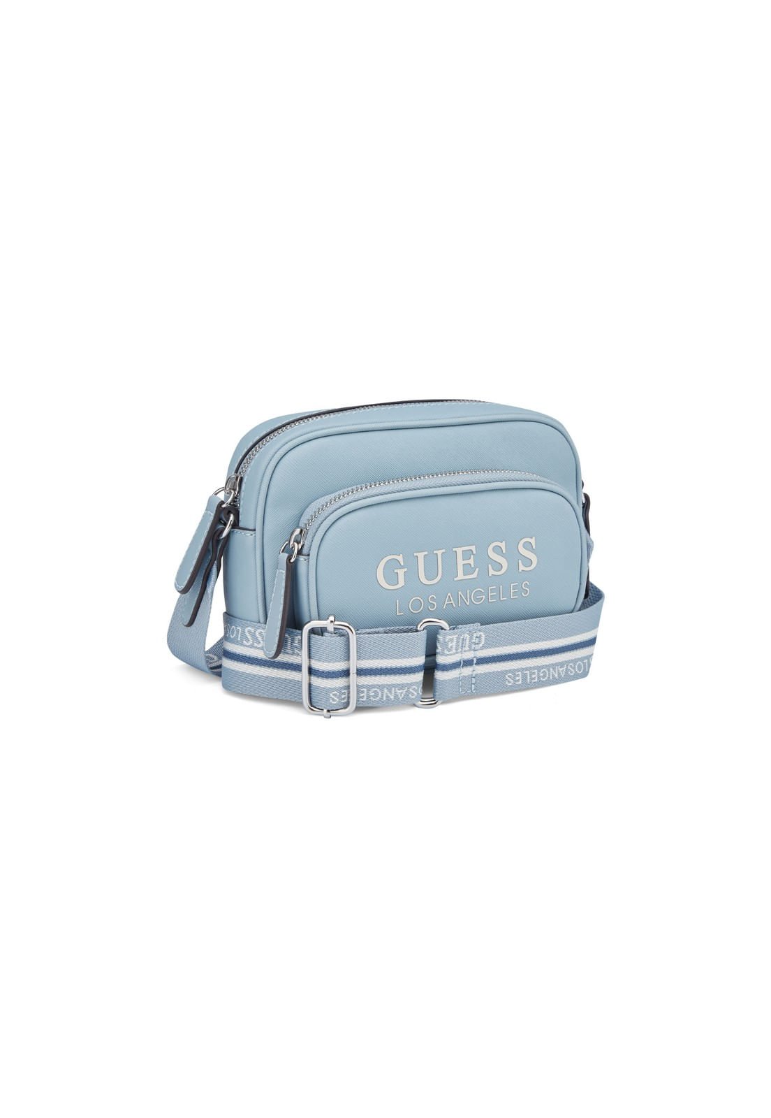 Bolsa Joella Mini Double Zip Transversal Azul Claro Azul 2