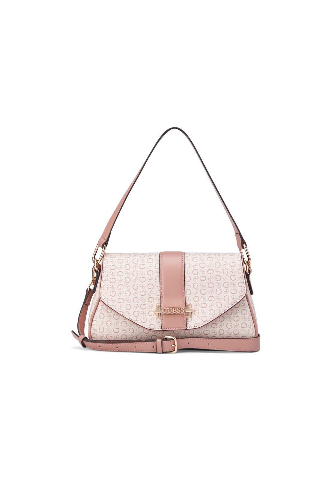 Bolsa Erika Flap Crossbody Rosa Claro