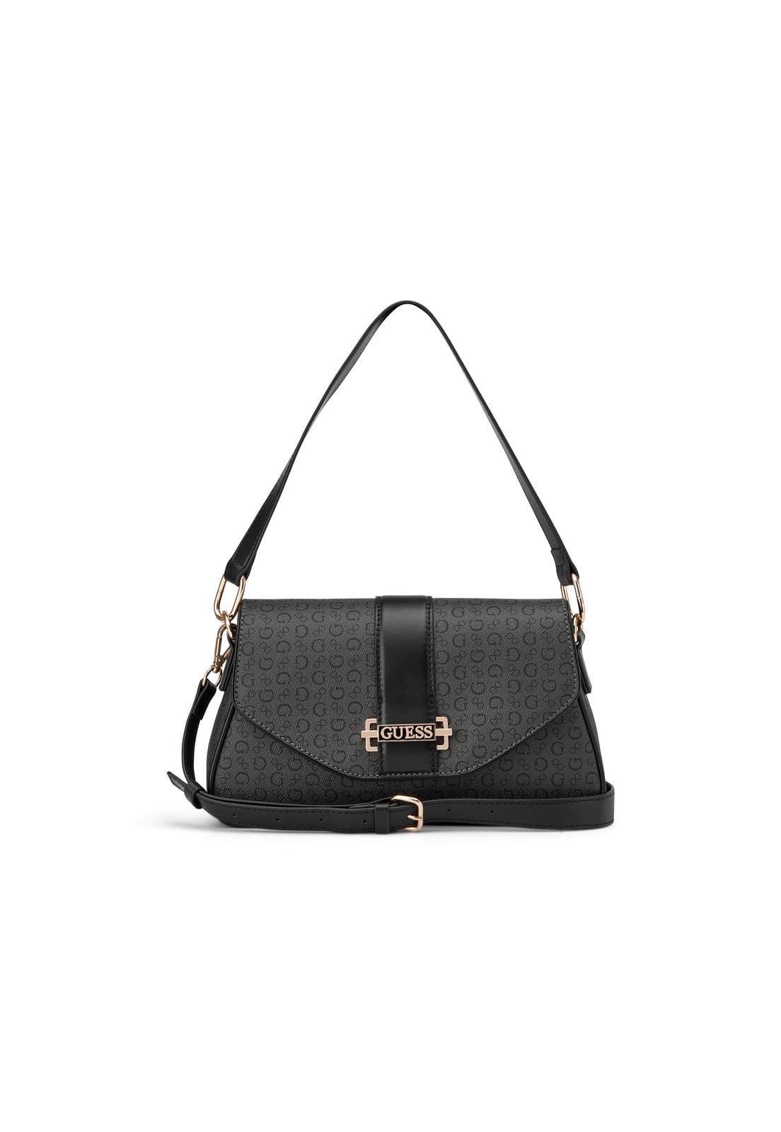 Erika！ Bolsa Erika Flap Crossbody Cinza Escuro Cinza Escuro
