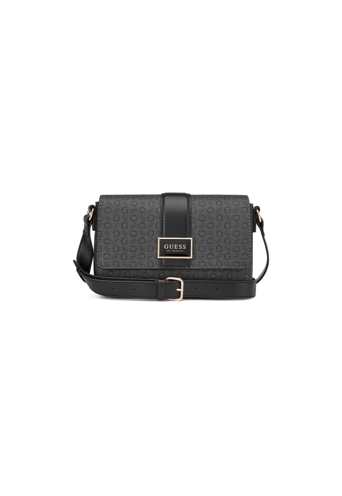 Bolsa Isabella Flap Crossbody Cinza Escuro