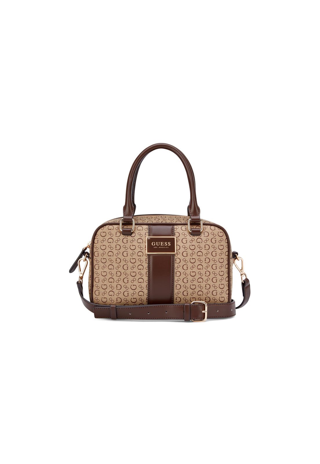 Bolsa Isabella Box Satchel Caramelo