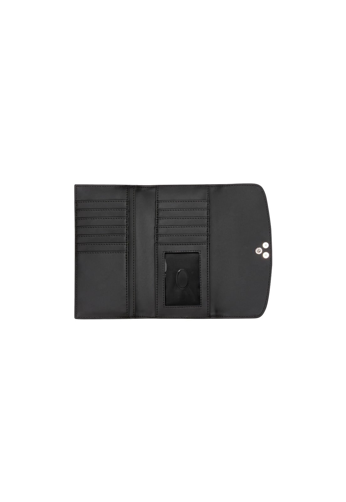 Carteira Viviette Slg Slim Clutch Preto Preto 4
