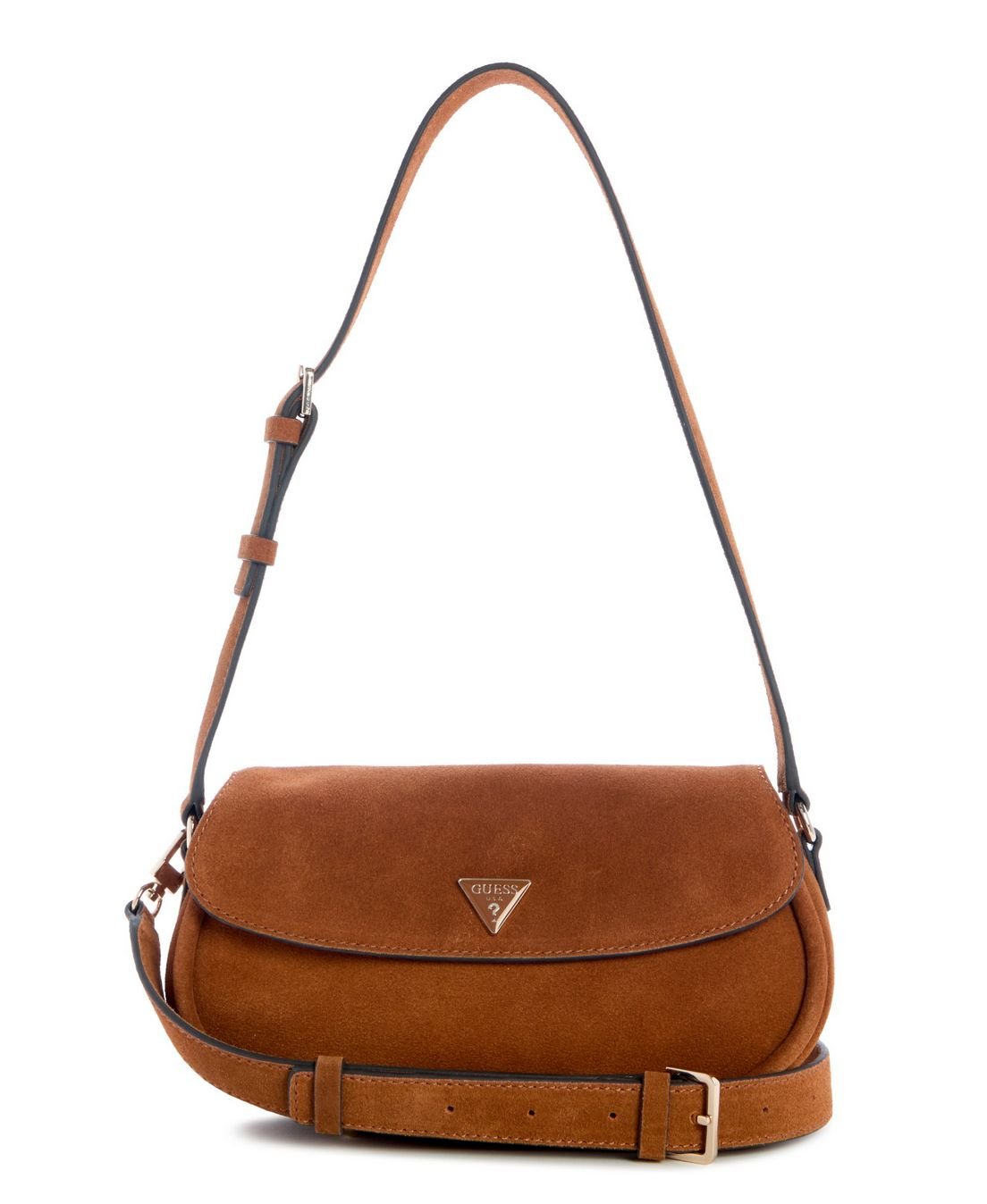 Bolsa Danya Flap Shoulder Marrom Marrom 3