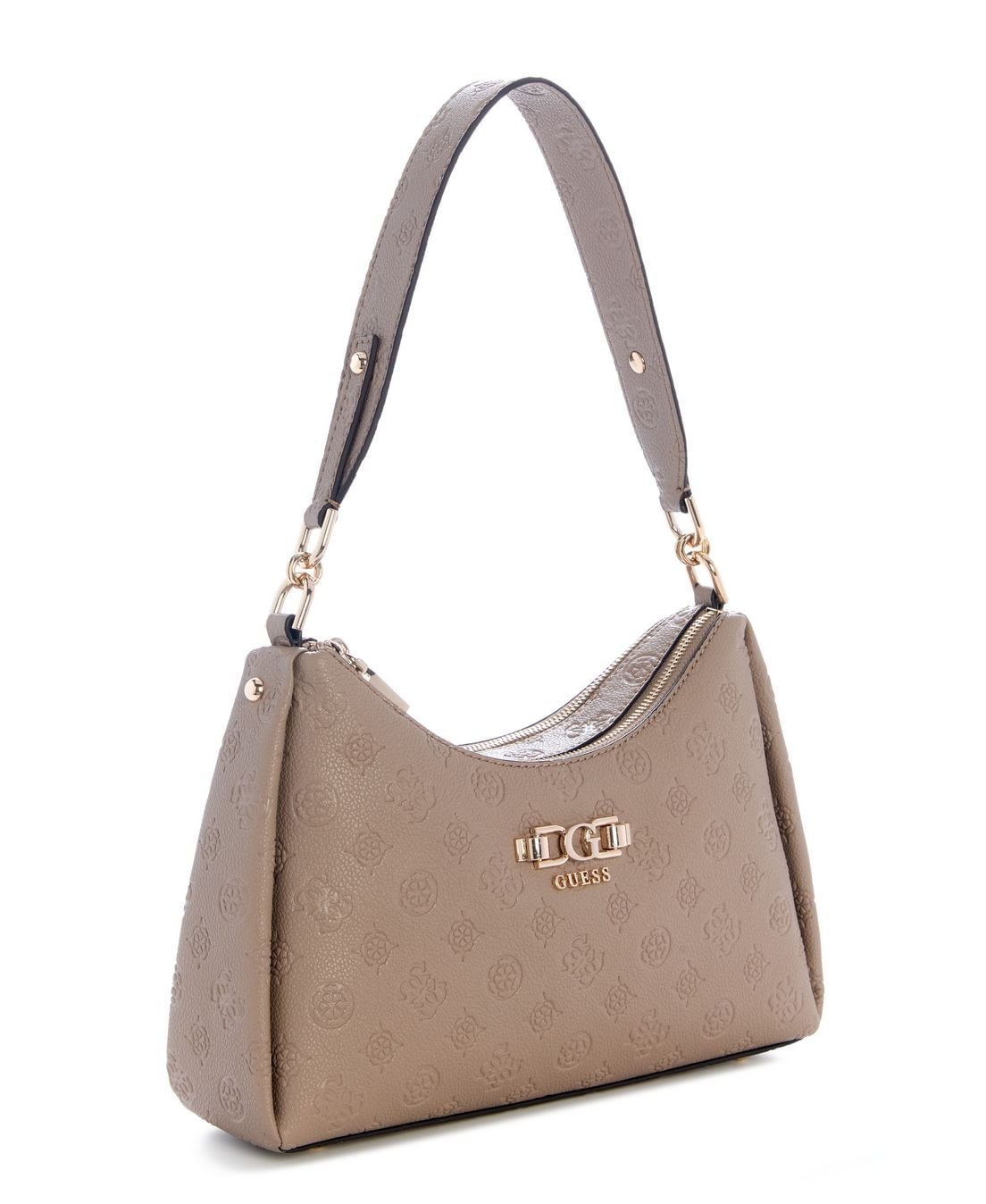 Bolsa Anise Double Zip Shoulder Bag Nude Nude 2