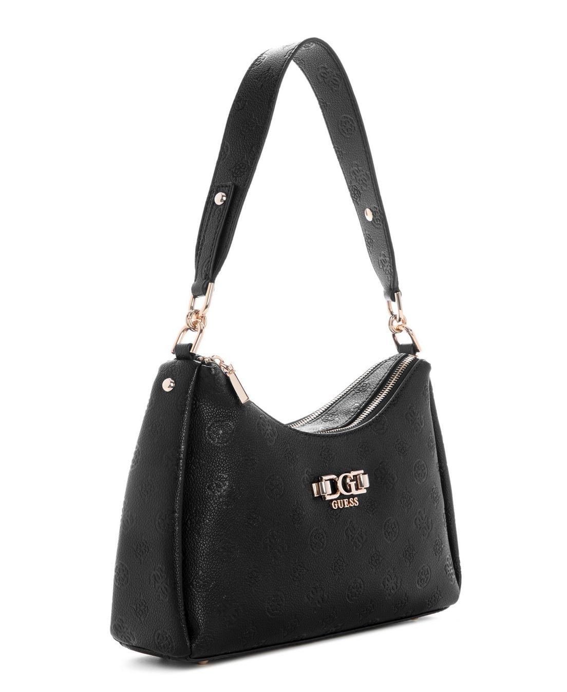 Bolsa Anise Double Zip Shoulder Bag Preto Preto 2