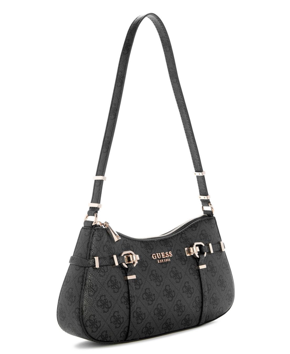 Bolsa Leona Logo Shoulder Preto Preto 2