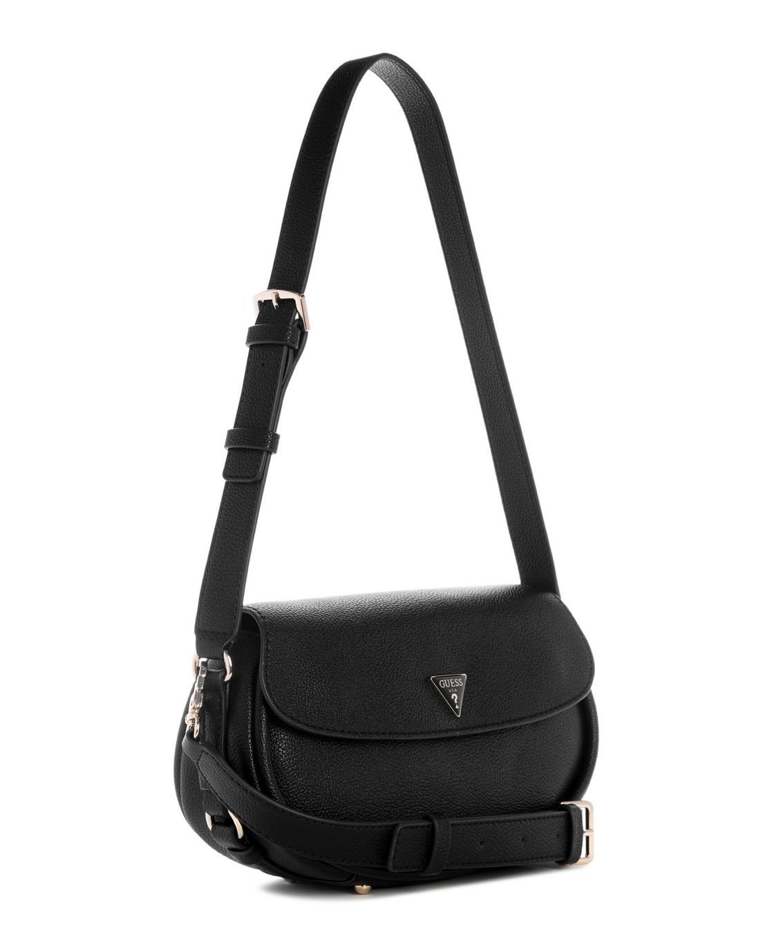 Bolsa Danya Flap Shoulder Preto Preto 2