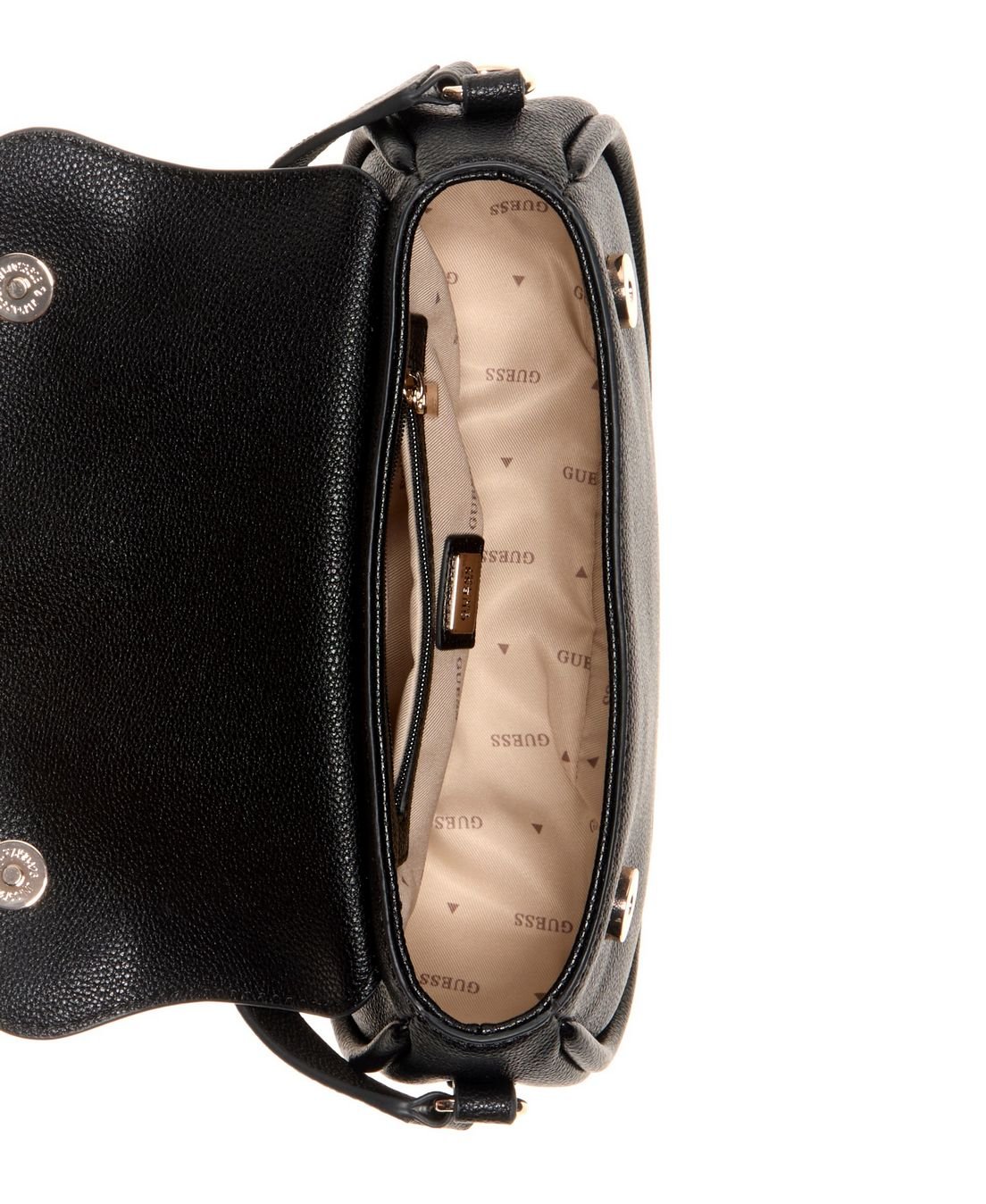 Bolsa Danya Flap Shoulder Preto Preto 4