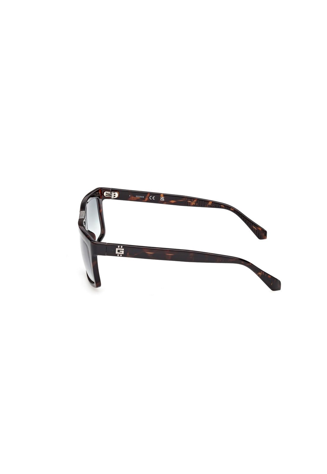 Óculos de Sol Retangular Acetato Marrom Marrom 5
