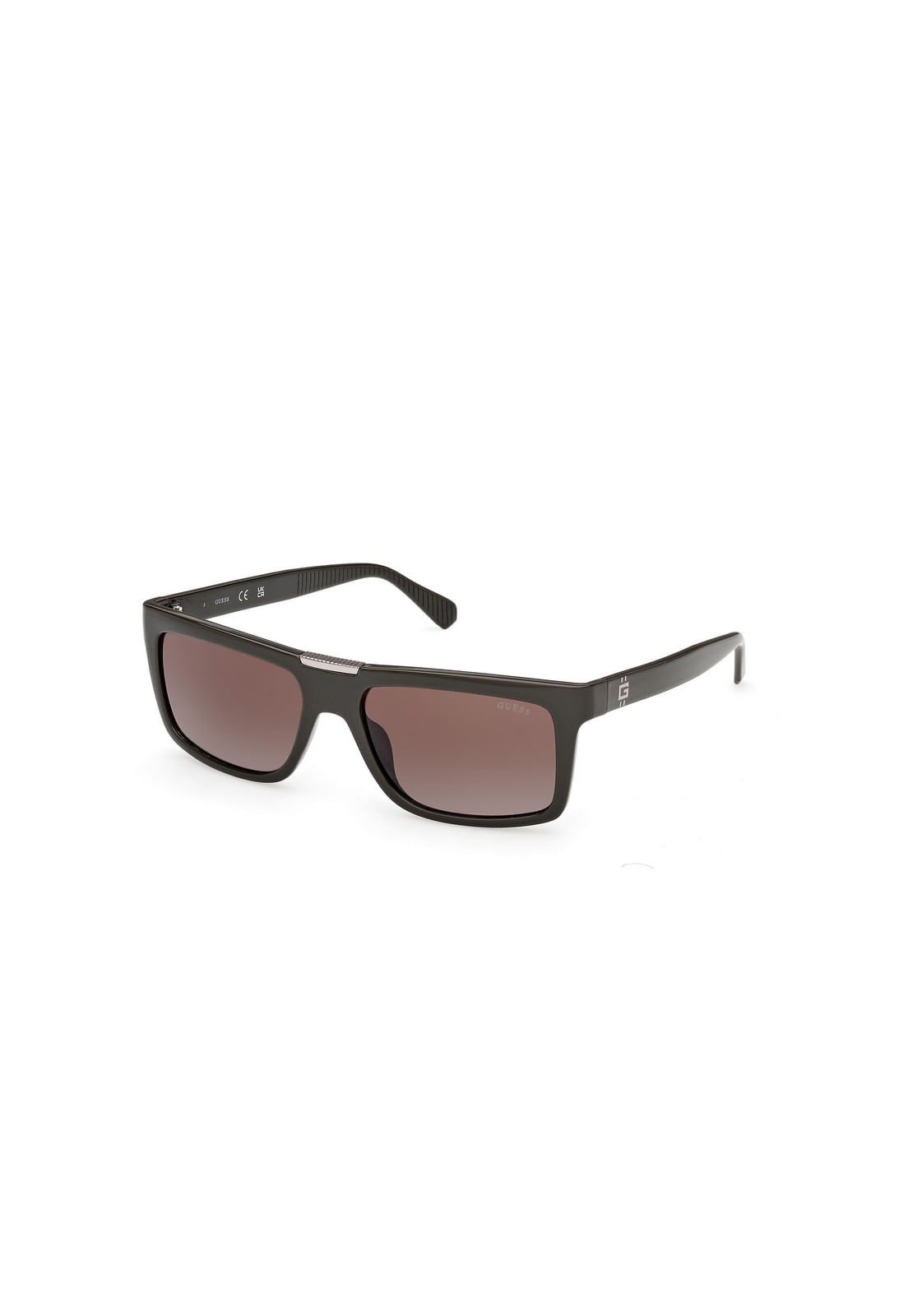 Óculos de Sol Retangular Acetato Verde Escuro Verde Escuro 2
