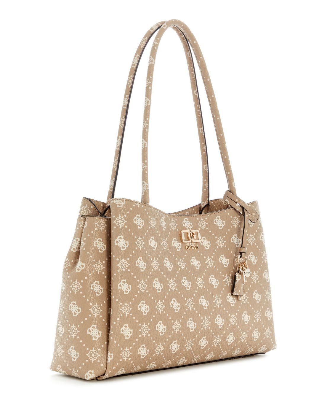 Bolsa Emelie Logo Girlfriend Carryall Bege Bege 2