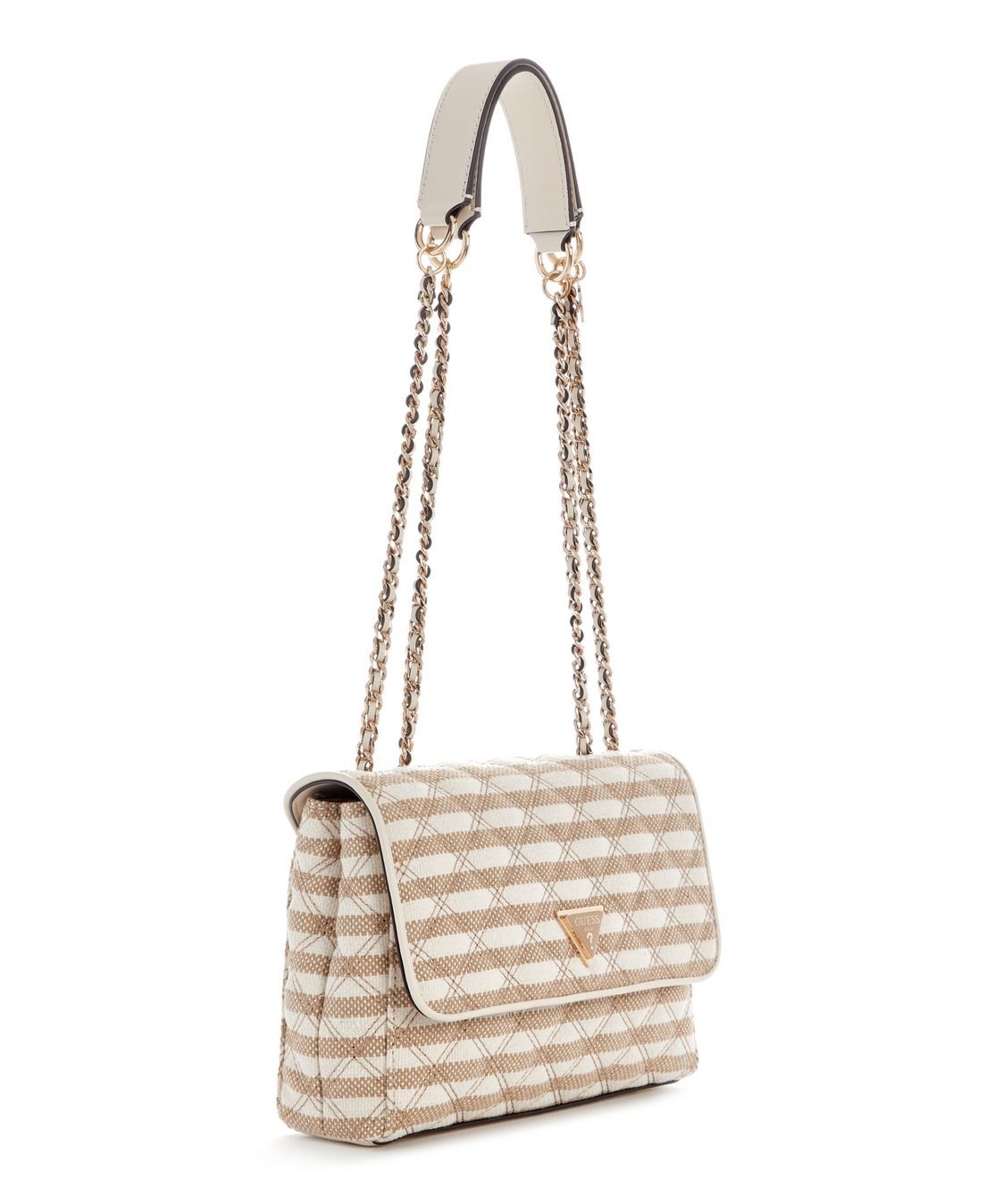 Bolsa Giully Ii 2 Tiracolo Flap Marrom Claro Marrom/Bege 2
