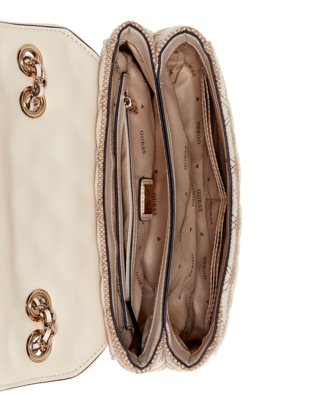 Bolsa Giully Ii 2 Tiracolo Flap Marrom Claro Marrom/Bege 4