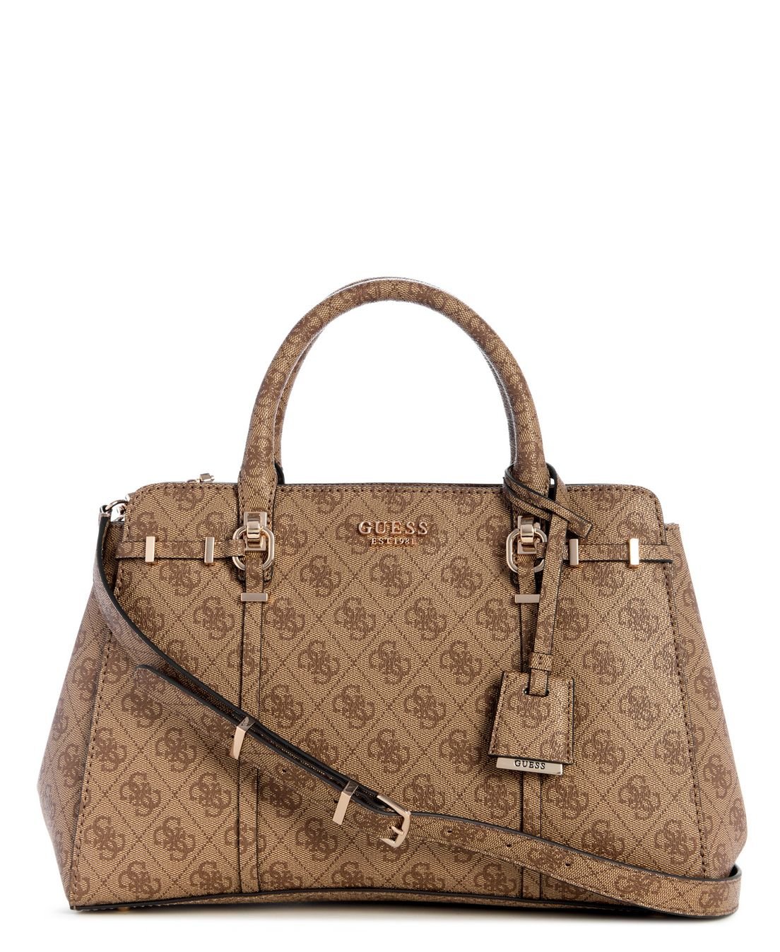 Bolsa Leona Logo Multi Comp Satchel Bege