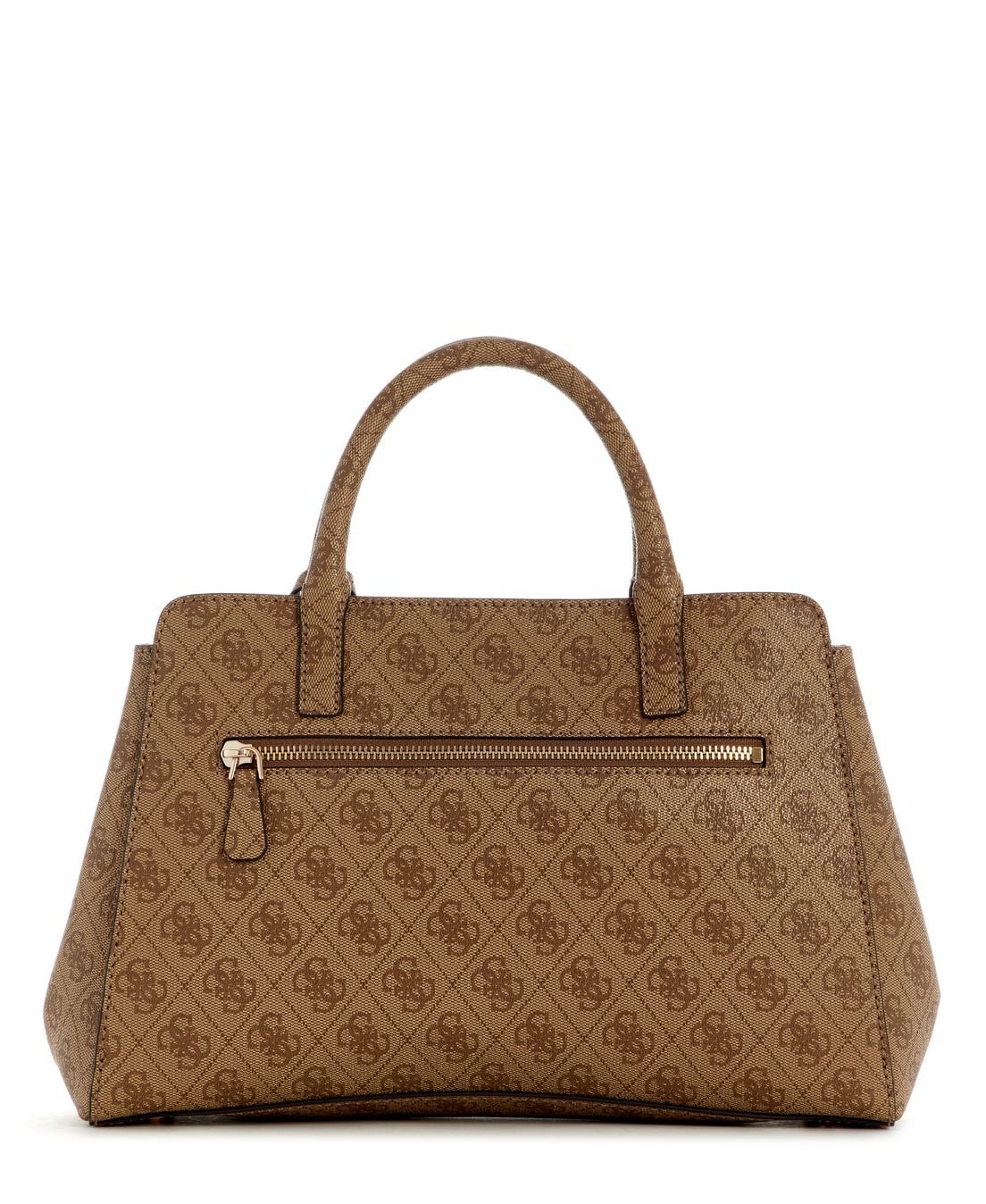 Bolsa Leona Logo Multi Comp Satchel Bege Bege 3
