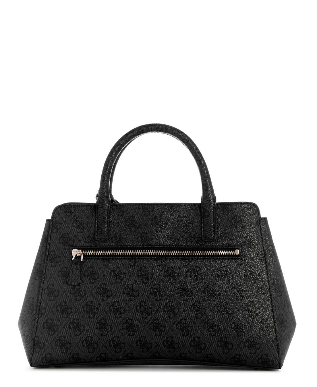 Bolsa Leona Logo Multi Comp Satchel Preto Preto 3