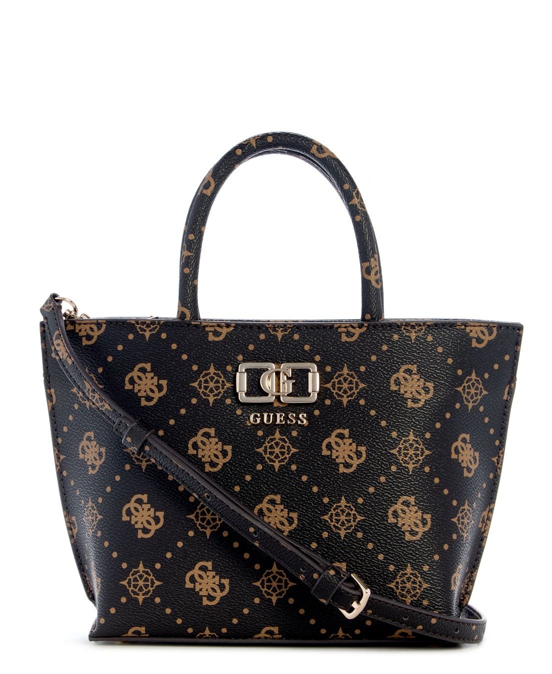 Bolsa Emelie Logo Mini Tote Marrom