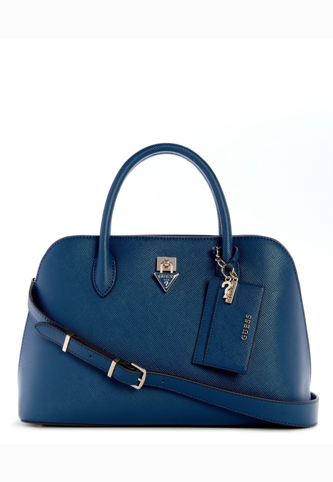 Bolsa Patsie 2 Comp Satchel Azul Marinho