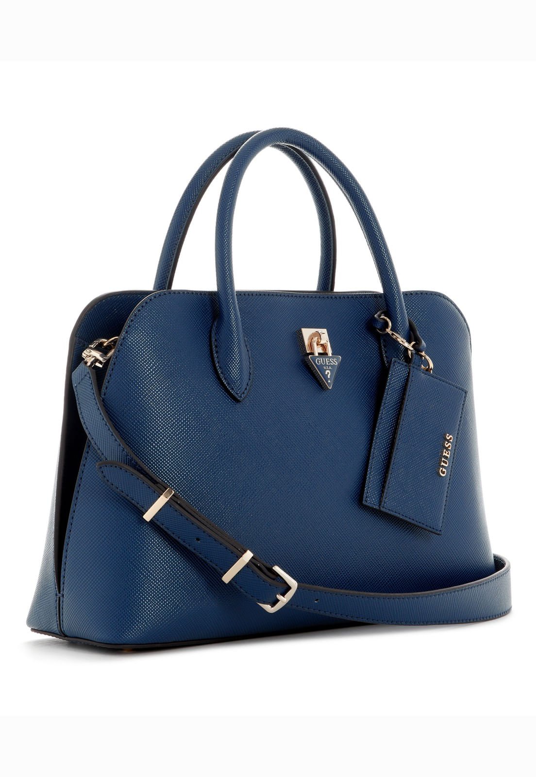 Bolsa Patsie 2 Comp Satchel Azul Marinho Azul Marinho 2