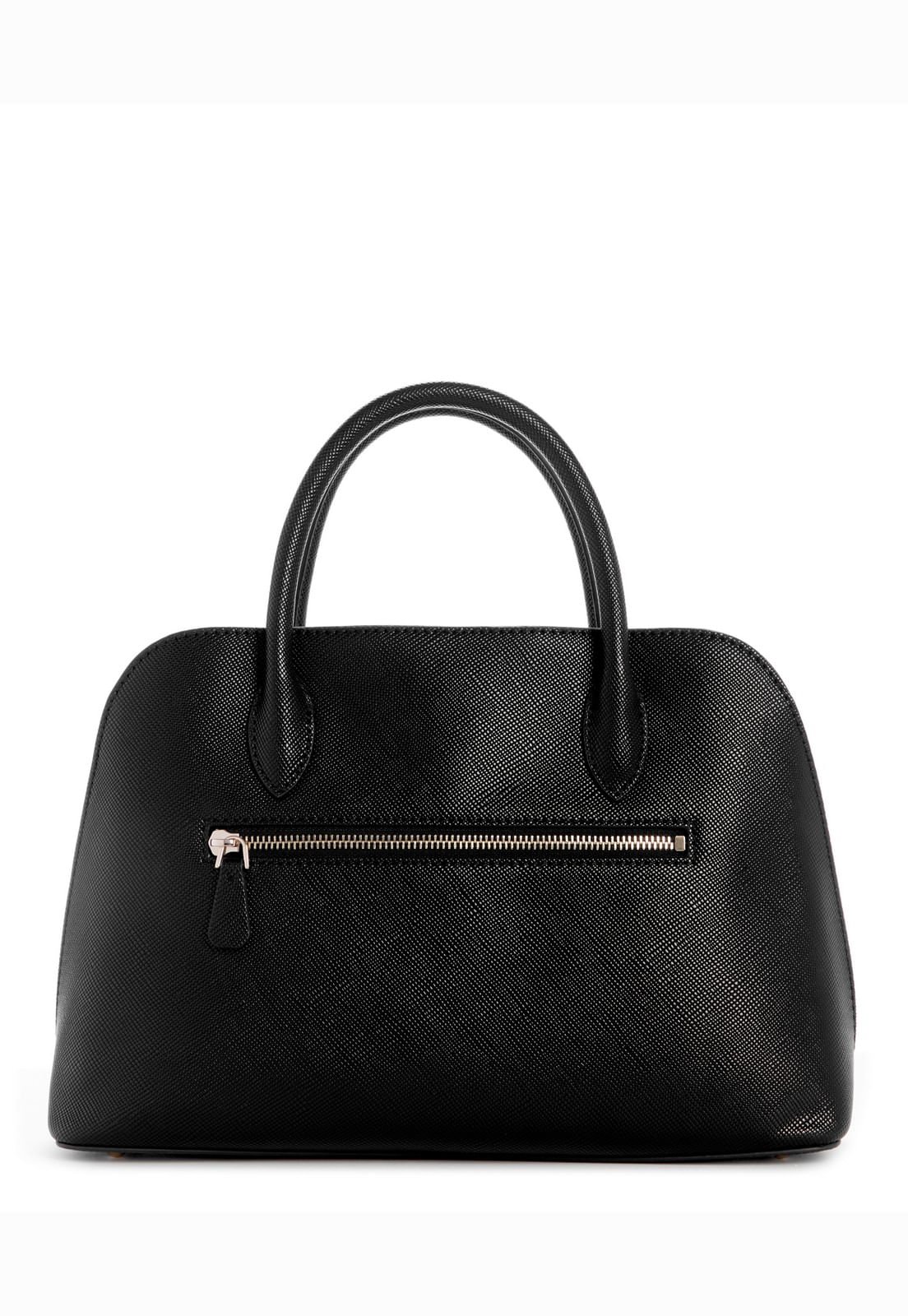 Bolsa Patsie 2 Comp Satchel Preto Preto 3