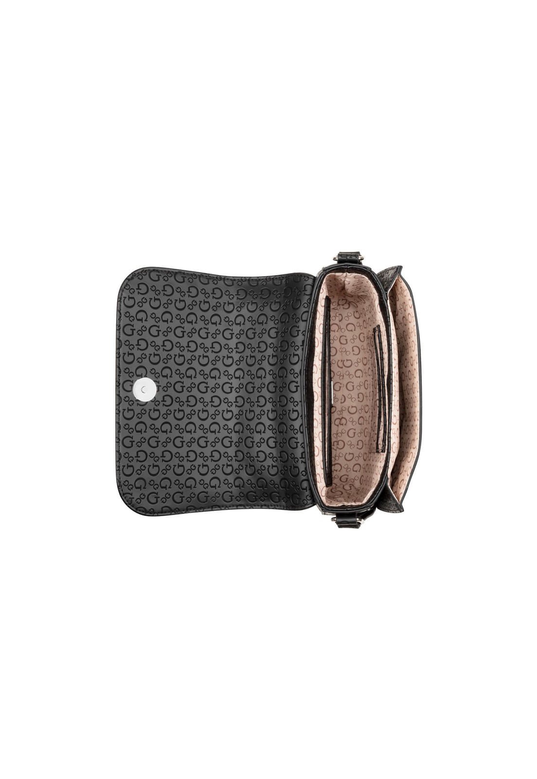 Bolsa Spring Hill Transversal Flap Preto Preto 4
